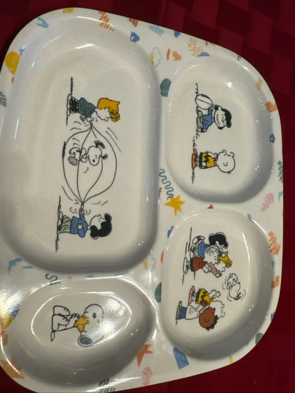 Peanuts Kids Sectioned Snack Tray - Multicolor